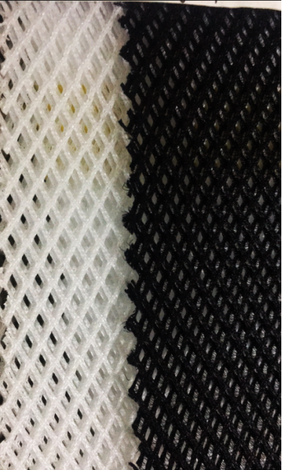 DG-XHFZ 特殊鞋材  三明治網眼布   3D三層網布  210（g/㎡）  100%滌綸  精梳   硬網 挺身 粗網 正面照